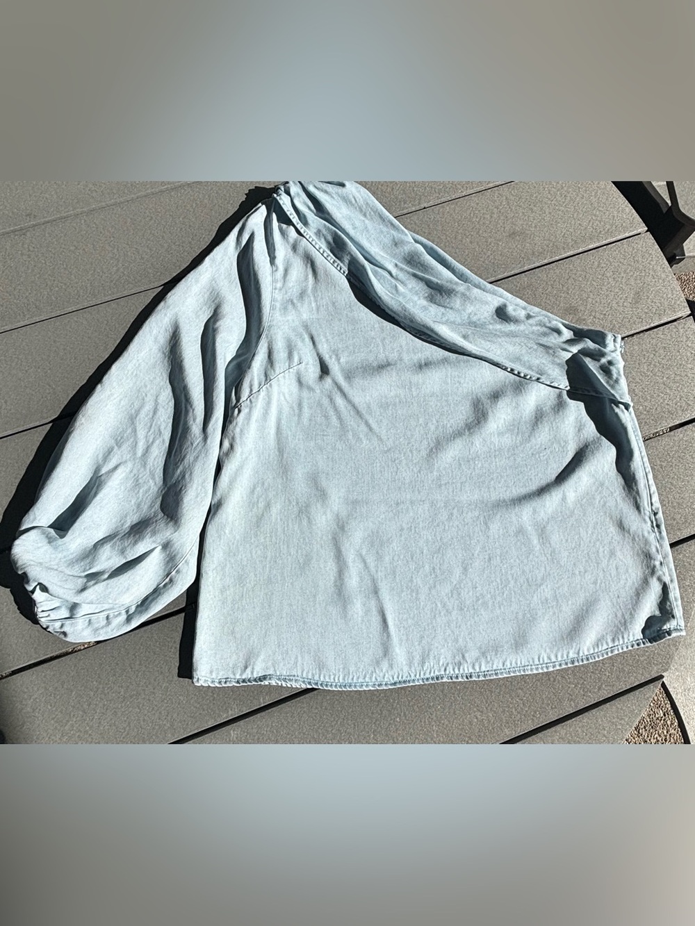 Light blue One Shoulder Top